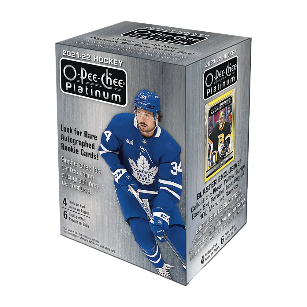 2021-22 Upper Deck O-Pee-Chee Platinum Hockey Blaster Box - 30 Trading Cards Pack - Perfect for Collectors & Hockey Fans - Great for Gifts, Trading, and Display