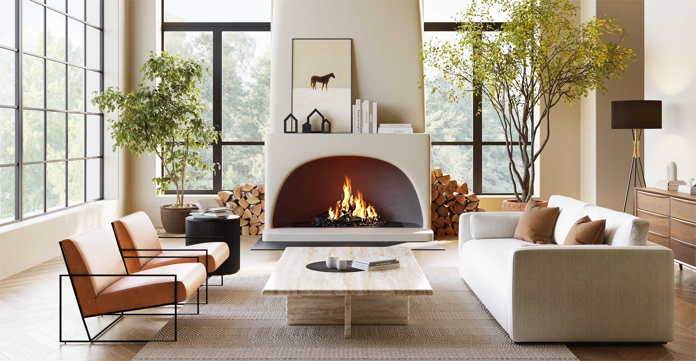Bo Lounge Chair - Modern Comfortable Recliner for Living Room, Bedroom & Patio - Perfect for Relaxing, Reading & Napping