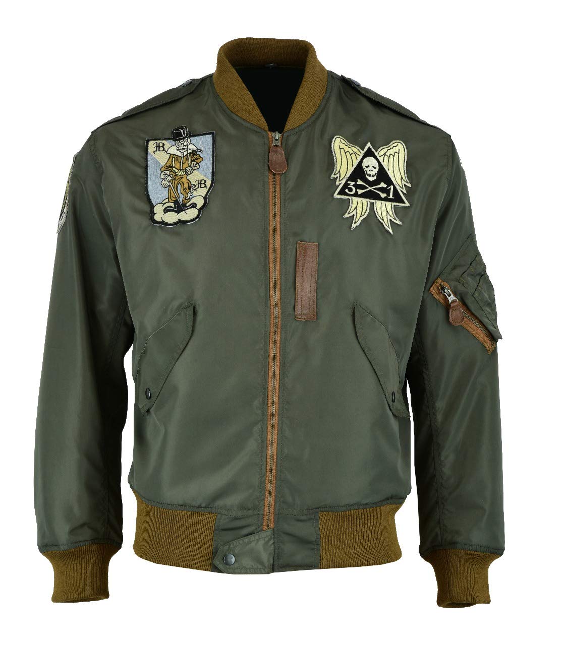 USAF L-2 Blackbird Nylon Bomber Jacket - MA-1 Flight Jacket for Men | Military Style Outerwear for Casual Wear & Aviation Enthusiasts