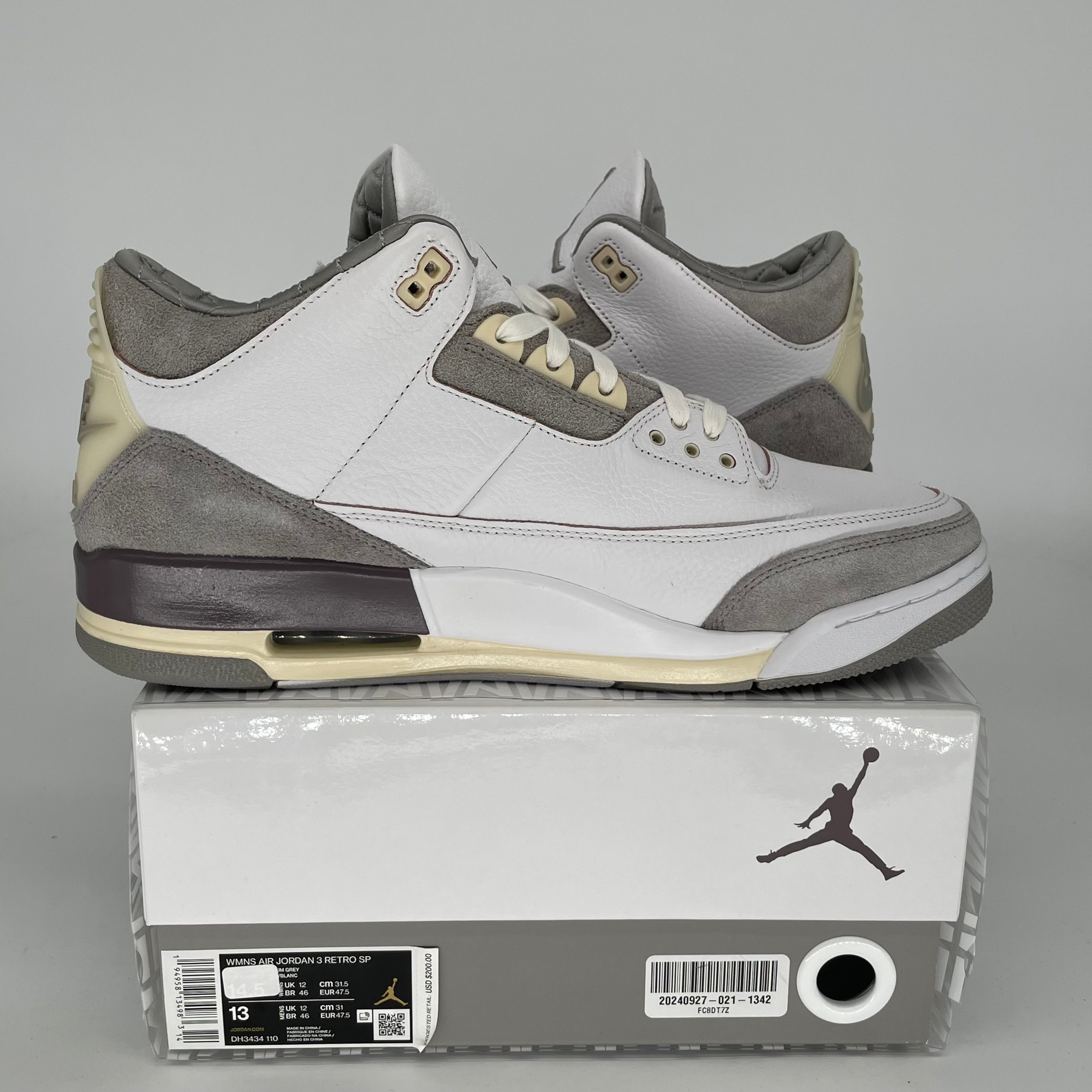 AIR JORDAN 3 Retro A Ma Maniere Men's Basketball Shoes Size 13/14.5W - DH3434-110 | Sneakers for Streetwear & Casual Outfits