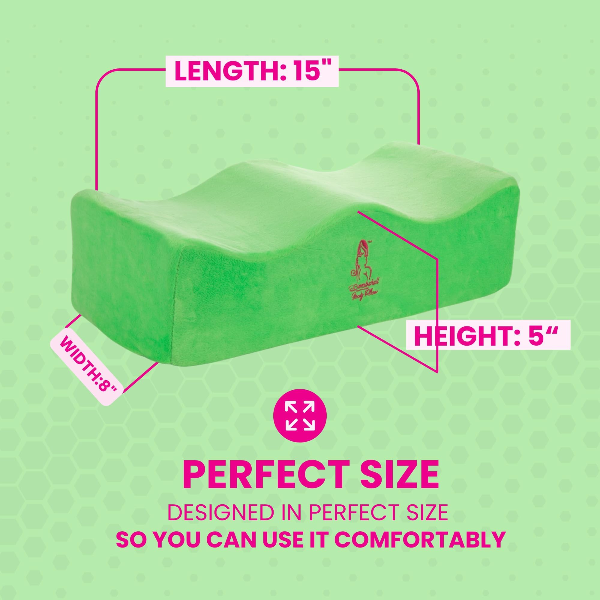 Post Surgery BBL Pillow with Lipo Foam Board - Comfortable Butt Cushion for Recovery After Liposuction & BBL Procedures - Perfect for Sitting Comfort at Home, Office, or Travel
