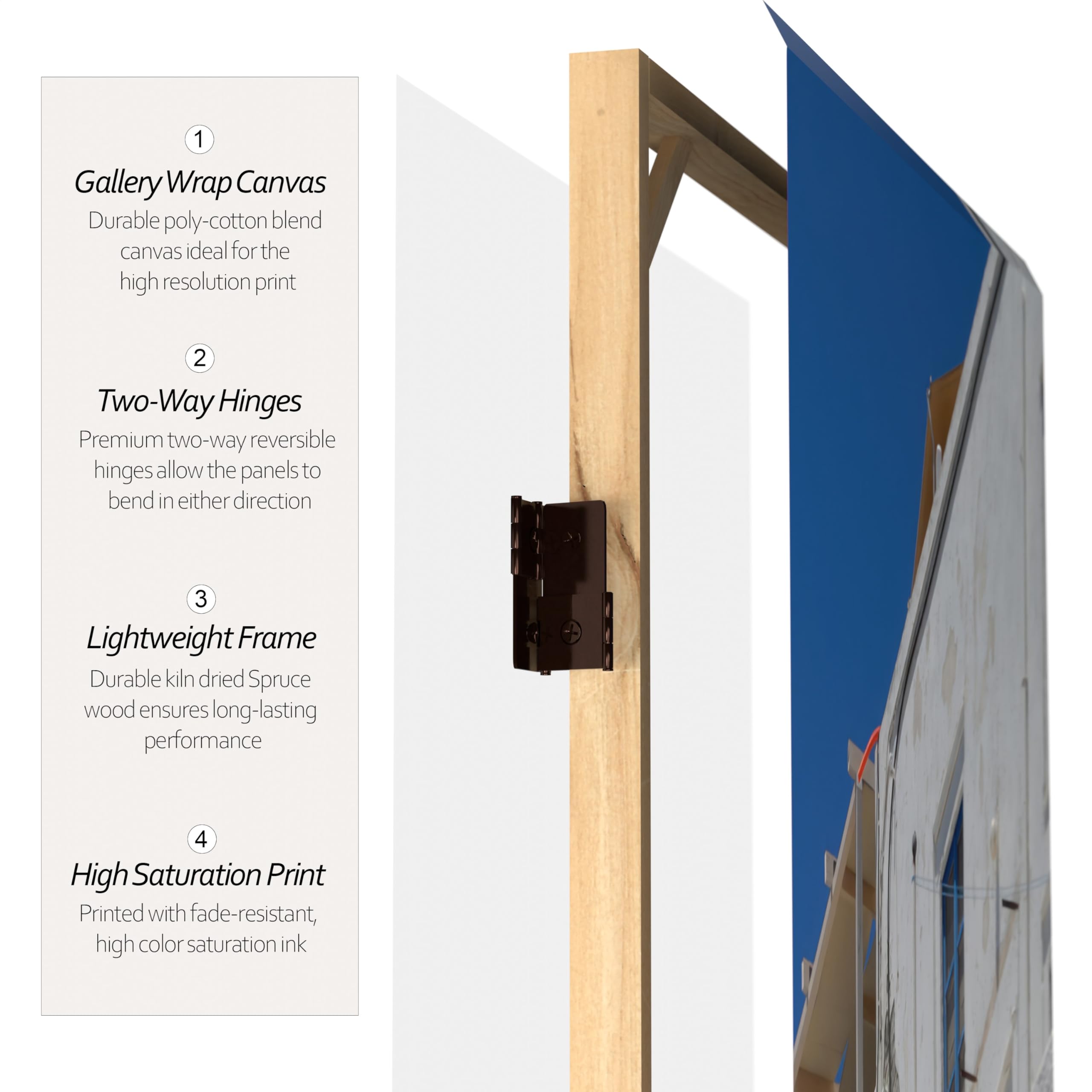 6 ft. Tall Double Sided Santorini Greece Red Lantern Room Divider - 71 Inch Height, 3 Panel Wide for Home Decor, Office Partition & Wedding Backdrop