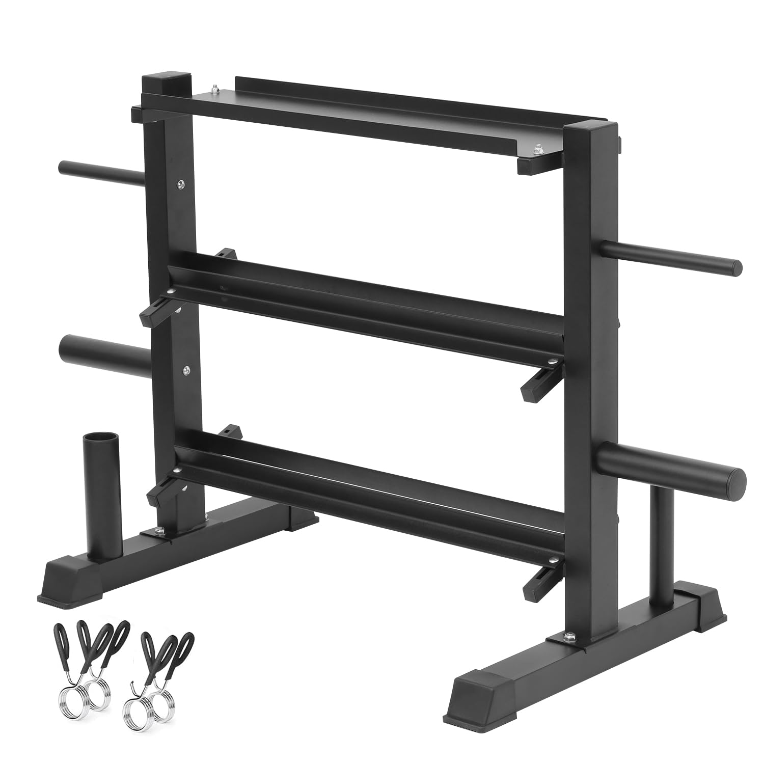 Adjustable Dumbbell Rack with Kettlebell Storage - Heavy Duty Weight Organizer Stand for Home Gym, Garage, and Fitness Studio - Perfect for Dumbbell Sets, Kettlebells, and Free Weight Organization