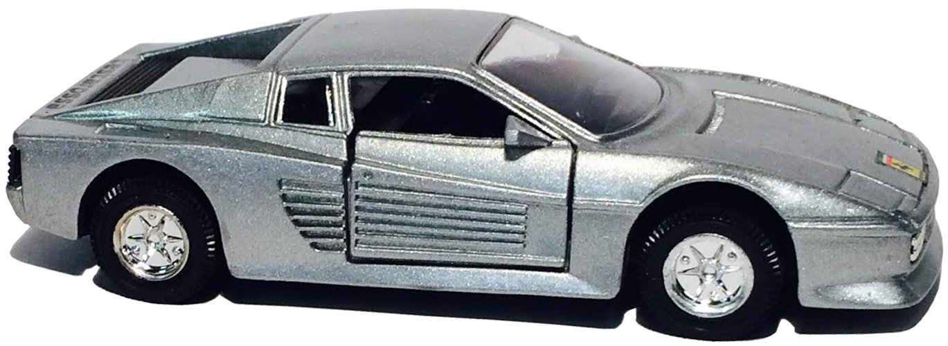 Die Cast Metal Pull Back Toy Car - Ferrari Testarossa Model - Collectible & Retro Racing Car for Kids & Adults - Perfect for Playtime, Display & Gifts