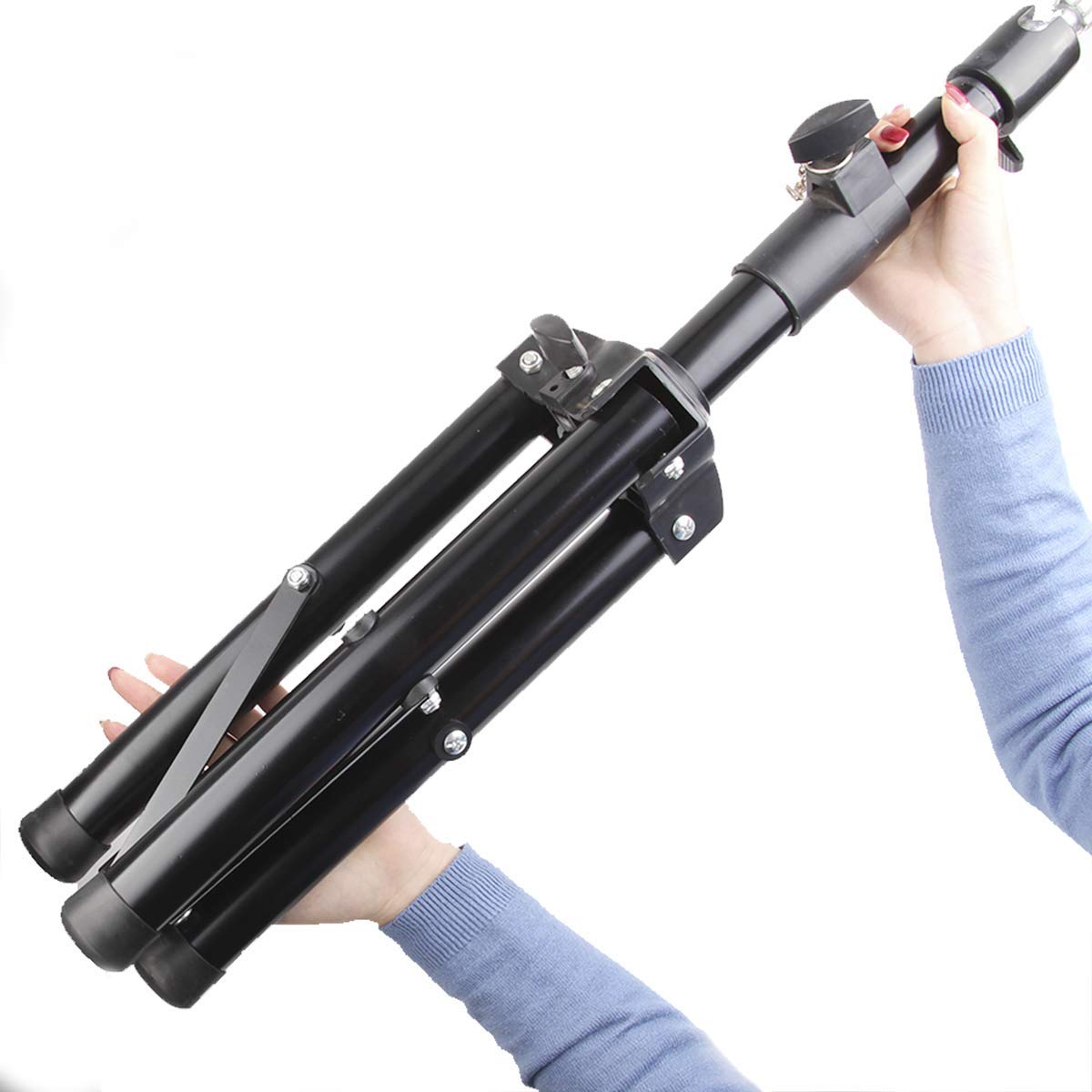 55 Inch Wig Stand with Heavy Duty Tripod & Mannequin Head - Includes Tool Tray for Salon, Cosmetology & Home Hairstyling | Perfect for Wig Making, Styling & Storage