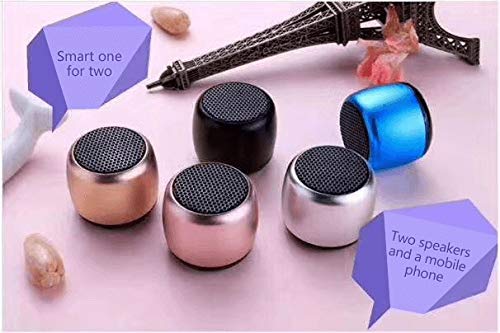 YIHANSS Portable Bluetooth Speaker - Mini Metal Wireless Speaker with Loud Sound, Super Bass, Compact & Durable Design - Perfect for Travel, Outdoor, Home, and Party Use (Color: H/G)