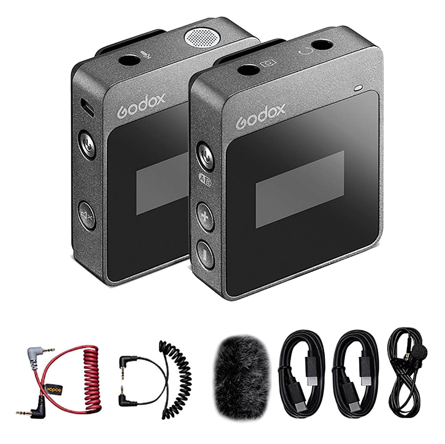 Godox MoveLink M1 2.4GHz Wireless Lavalier Microphone - Compatible with DSLR Cameras, Camcorders, Smartphones & Tablets - Ideal for Vlogging, Interviews, Live Streaming & Content Creation