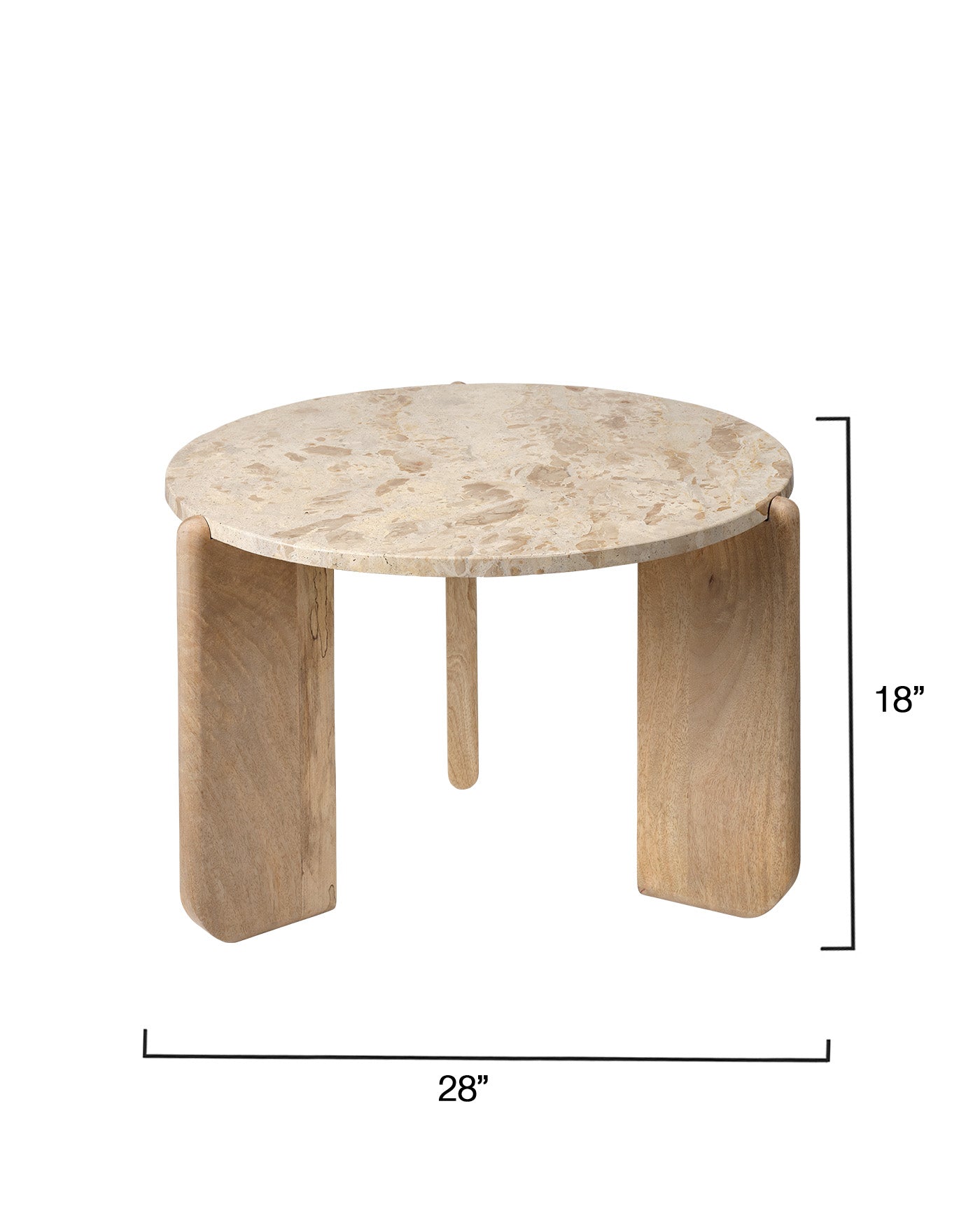 Modern Quarry Coffee Table - Solid Wood Living Room Furniture for Home Decor - Perfect for Small Spaces, Apartments & Cozy Living Rooms