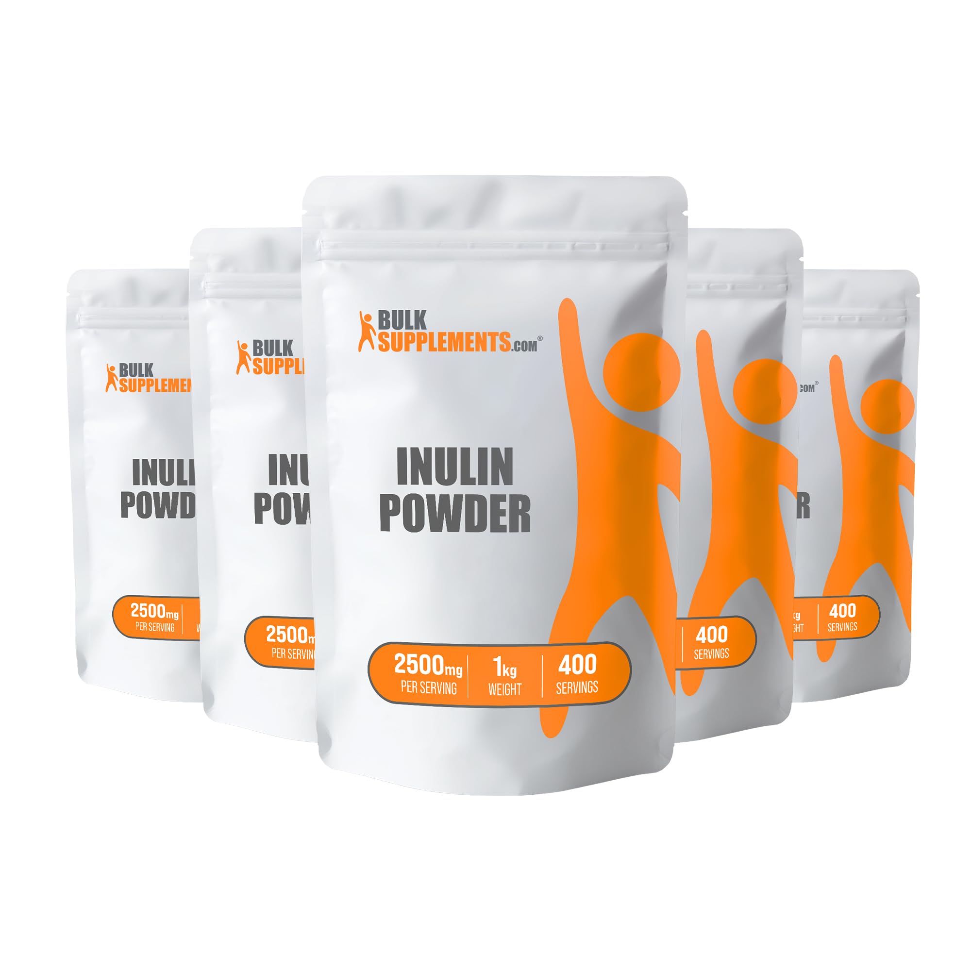 BulkSupplements Pure Inulin Powder 5kg (11 lbs) - Soluble Fiber Supplement, 2500mg per Serving, Vegan & Gluten Free - Perfect for Smoothies, Baking & Gut Health Support