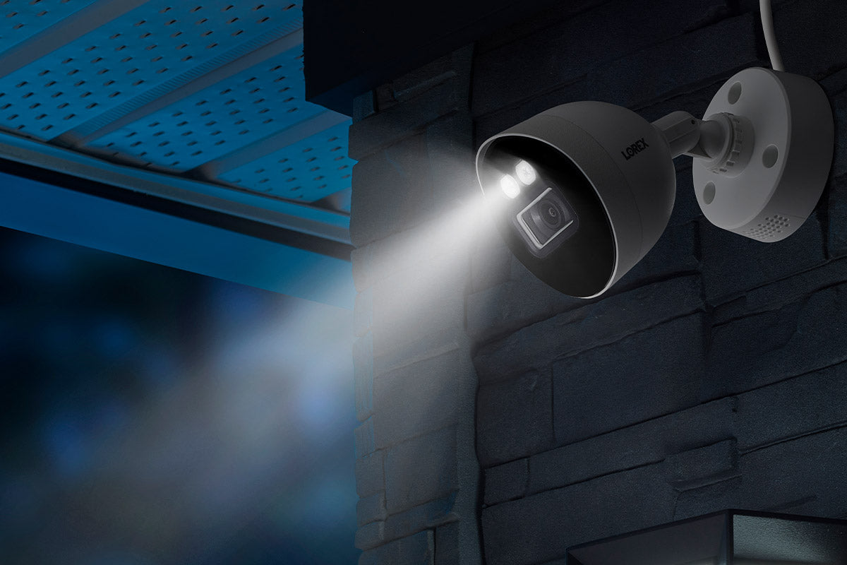 Lorex 4K Ultra HD Smart Deterrence CVI Wired Bullet Security Camera - Outdoor/Indoor Surveillance, Night Vision, Motion Detection for Home & Business Protection