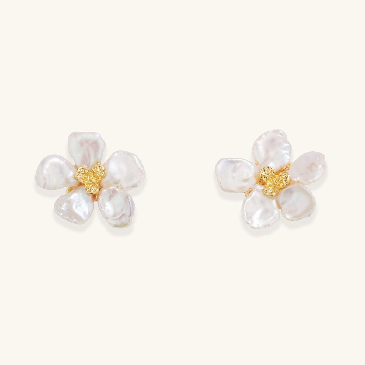 Baroque Pearl Stud Earrings for Women – Elegant Dangle Earrings with Unique Baroque Pearls – Perfect for Weddings, Parties & Everyday Wear