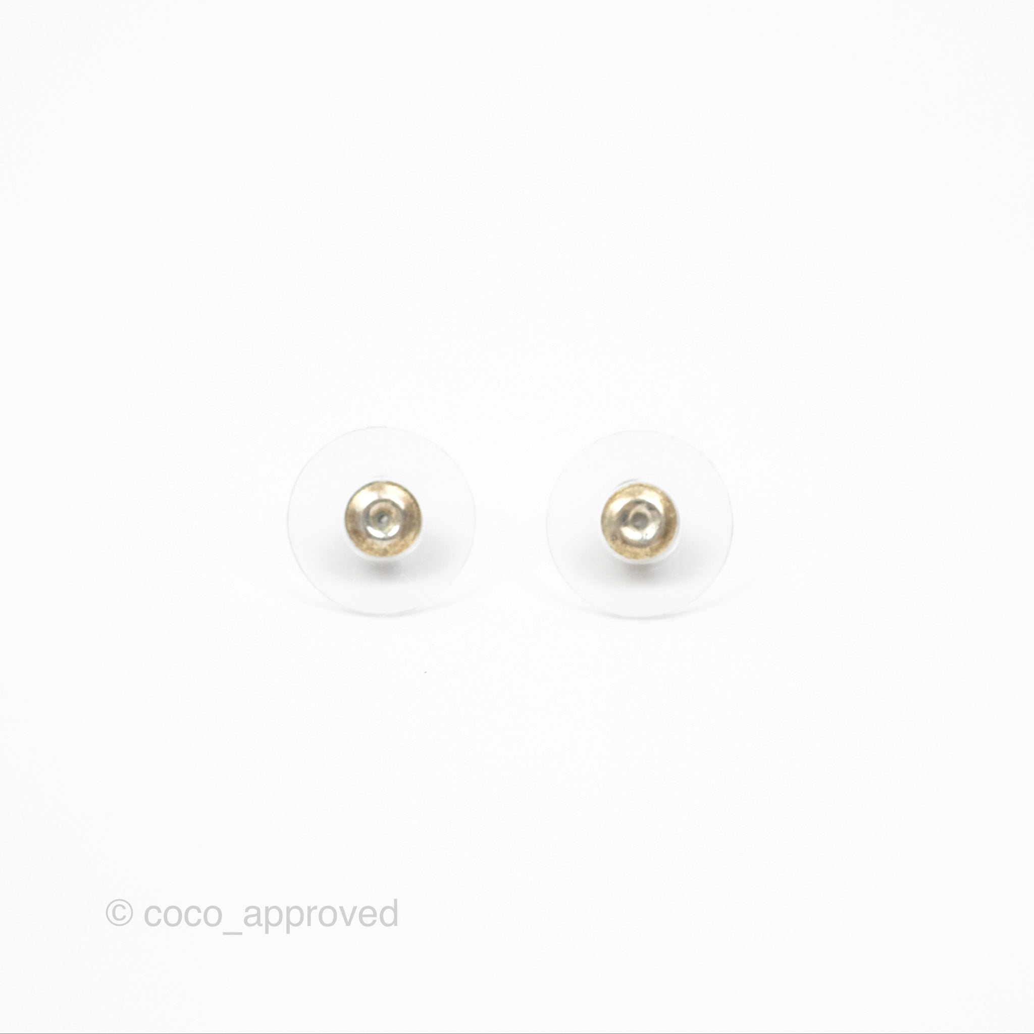 Chanel Black Crystal CC Logo Earrings in Silver Tone - 22B Collection | Luxury Fashion Jewelry for Women, Perfect for Parties, Weddings & Special Occasions