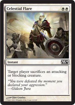 Magic The Gathering Celestial Flare Foil Card (12/249) - MTG M14 Rare Collectible Trading Card for Deck Building & Strategy Games