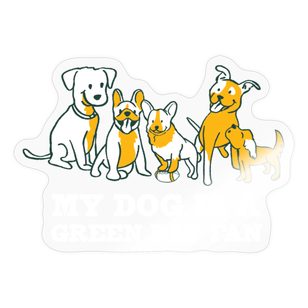 GB Fan Sticker for Dogs - Waterproof & Durable Pet Decal for Cars, Laptops, and Accessories | Show Your Team Spirit