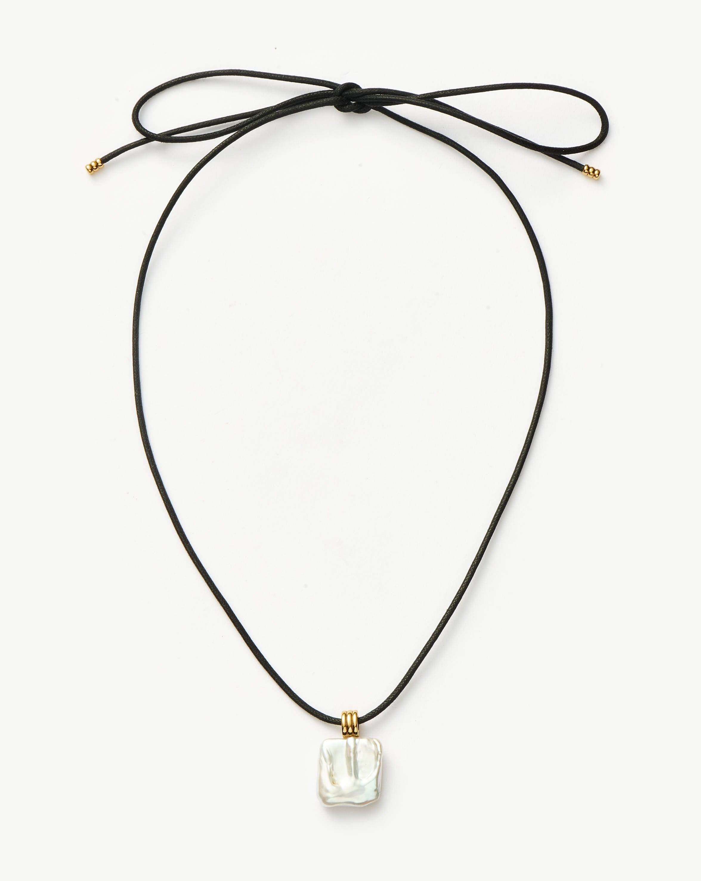 Elegant Square Pearl Pendant Necklace - 18k Gold Plated Vermeil Chain with Genuine Pearl | Perfect for Weddings, Anniversaries & Special Occasions