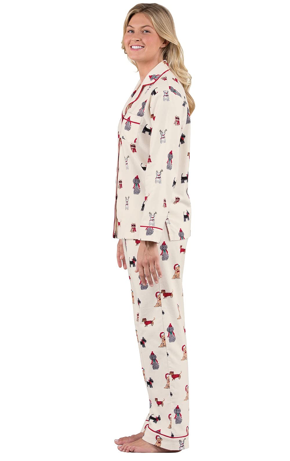 Cozy Winter Flannel Pajamas for Women - Soft & Warm Sleepwear Set - Perfect for Cold Nights, Christmas Gifts & Relaxing at Home