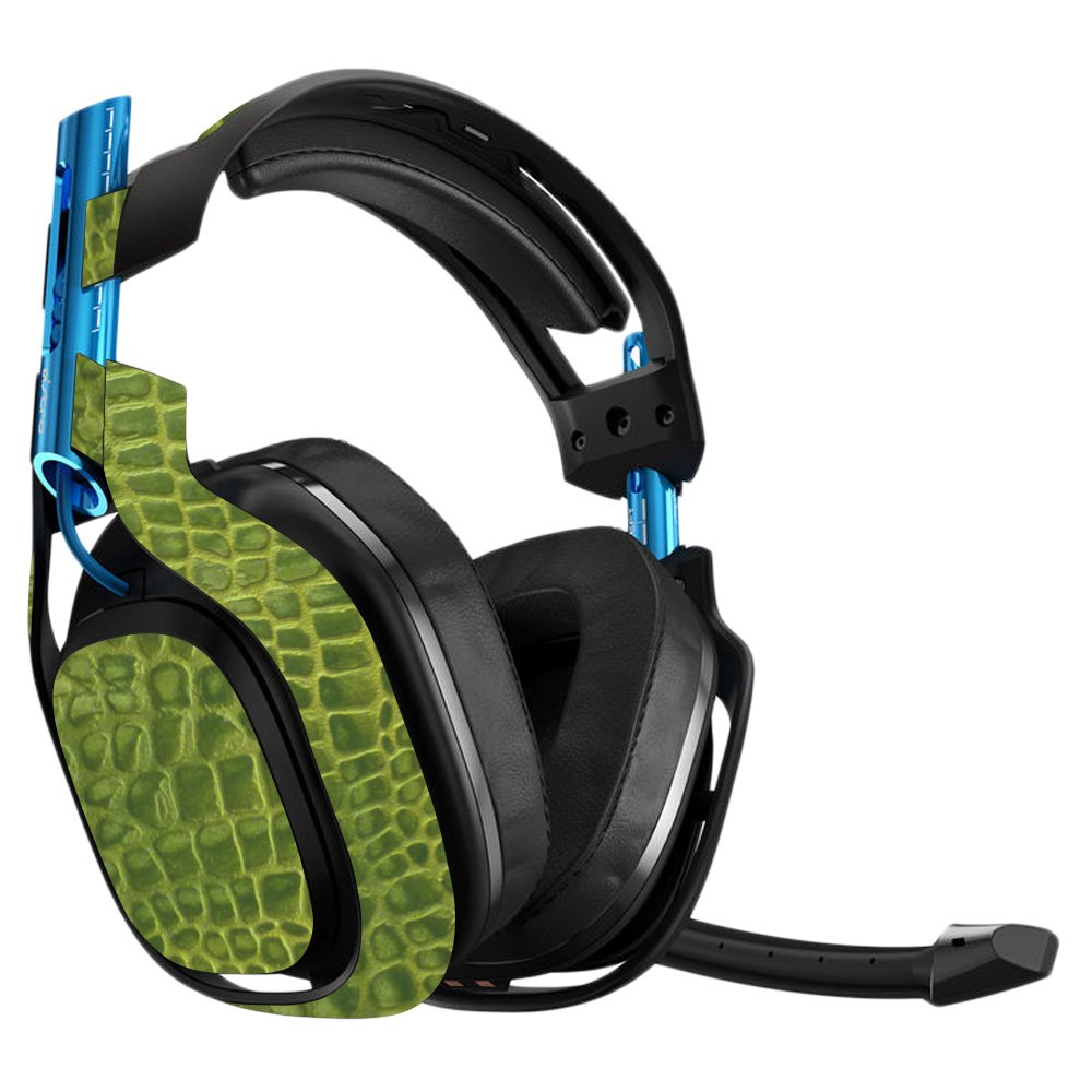MightySkins Vinyl Decal Wrap for Astro A50 3rd Gen Gaming Headset - Crocodile Skin Design, Durable Protective Cover, Easy to Apply & Remove - Made in USA - Perfect for Gaming, Streaming & Customizing Your Headset