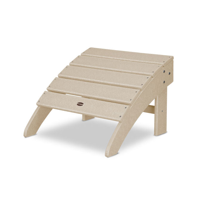 POLYWOOD Palm Coast Outdoor Ottoman - Weather-Resistant, Durable & Stylish - Perfect for Patio, Poolside, or Garden Relaxation
