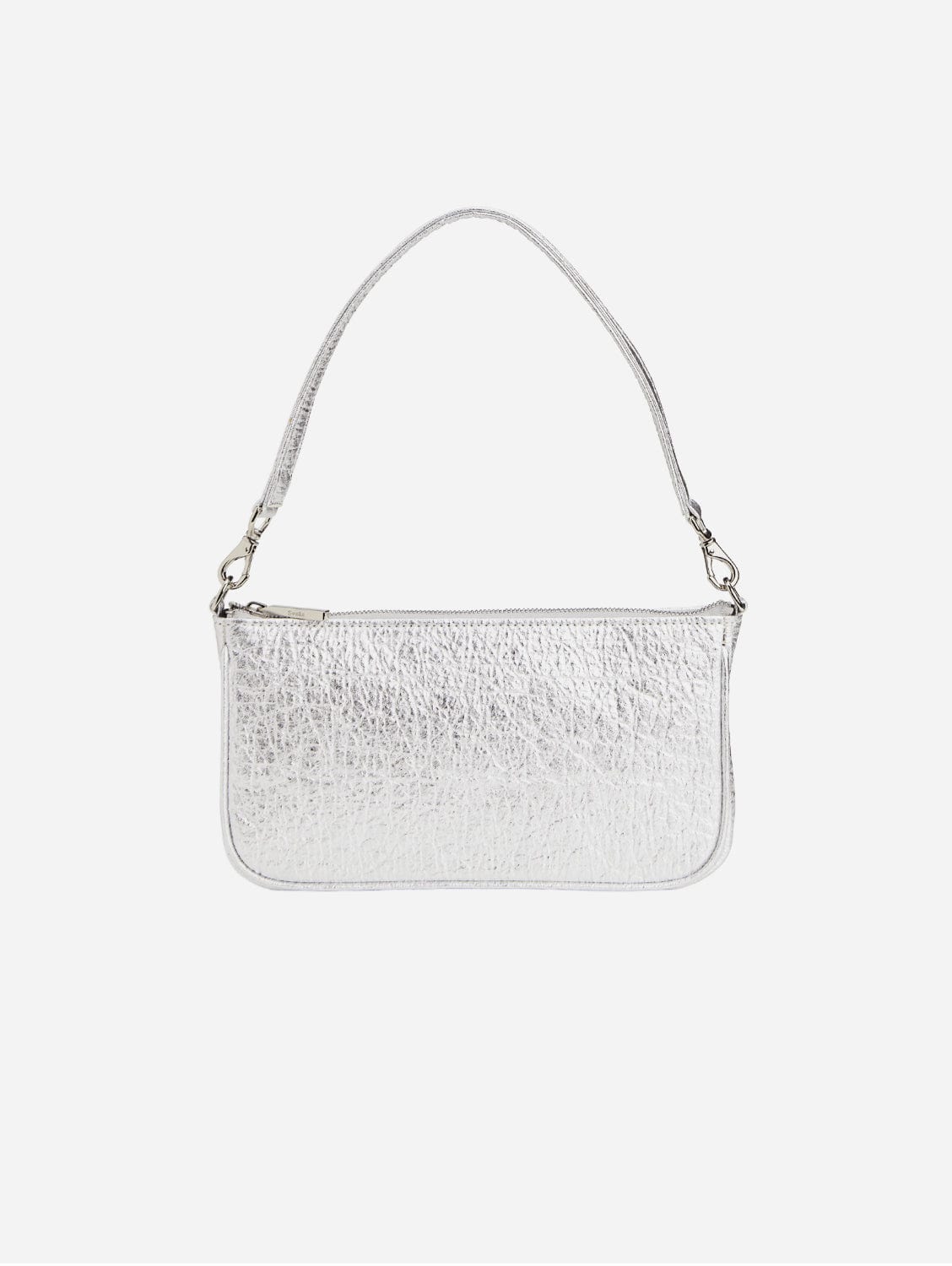 Gaia Piñatex® Vegan Leather Shoulder Bag for Women | Silver | Eco-Friendly Fashion Accessory for Work, Travel & Everyday Use