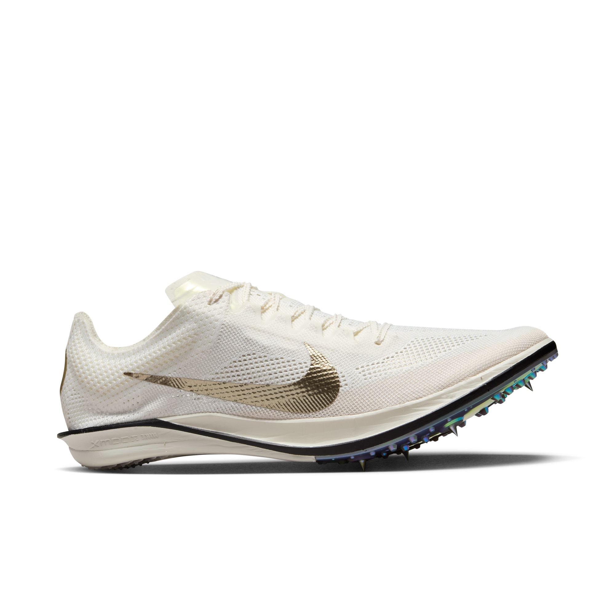 Nike ZoomX Dragonfly 2 Elite Track & Field Running Shoes (D Width) - Sail/Metallic Gold Grain | Unisex Lightweight Racing Spikes for Sprinters & Distance Runners