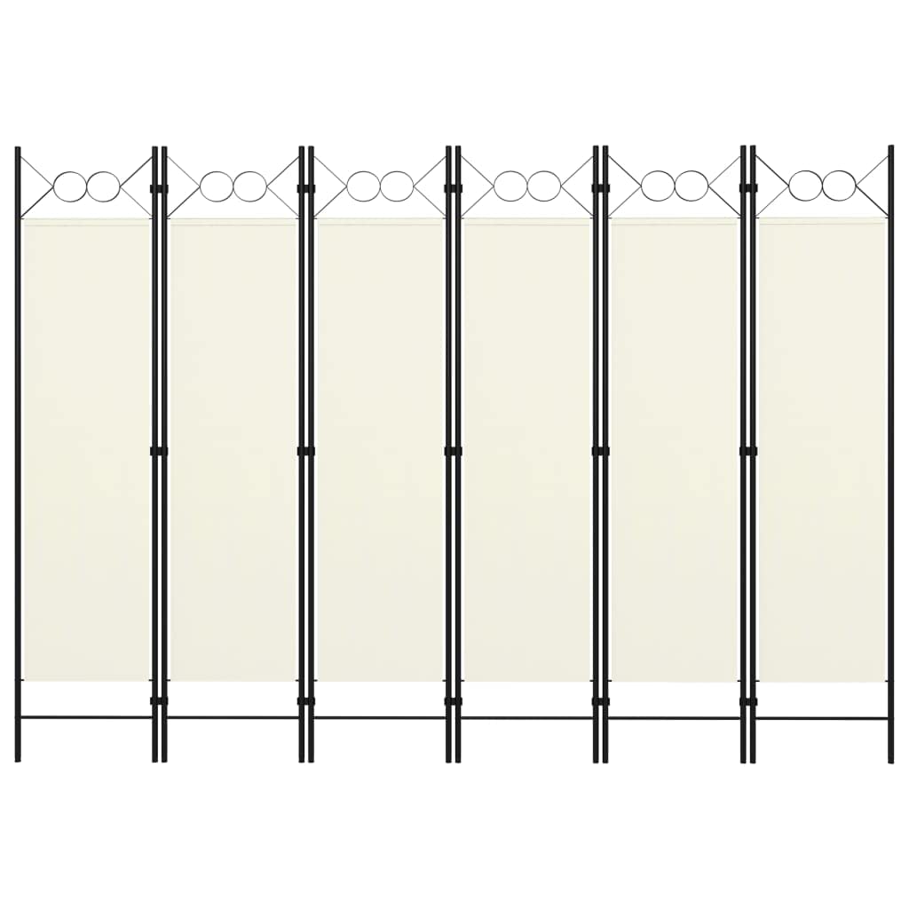 6-Panel Folding Room Divider Screen - 94.5