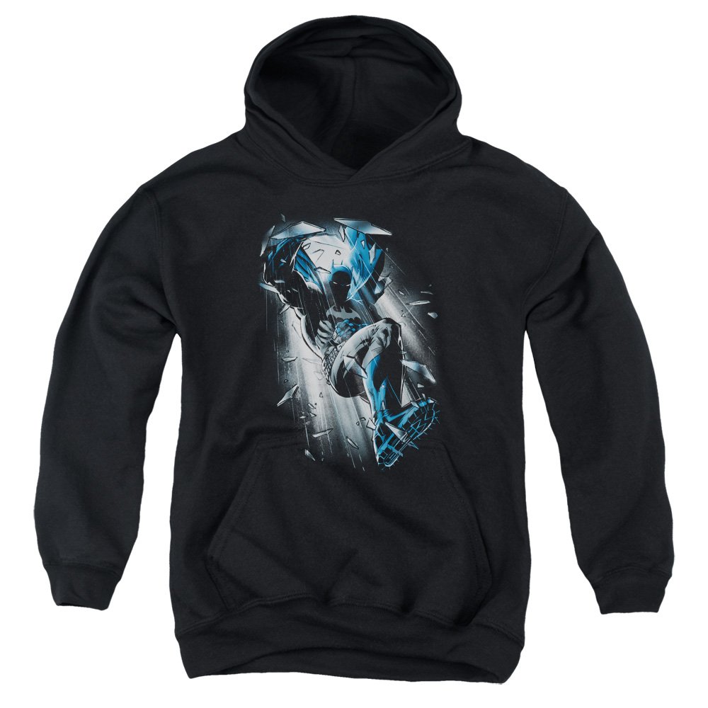 Trevco Batman Bat Crash Unisex Youth Pullover Hoodie - Superhero Costume, Cosplay & Casual Wear for Kids & Teens
