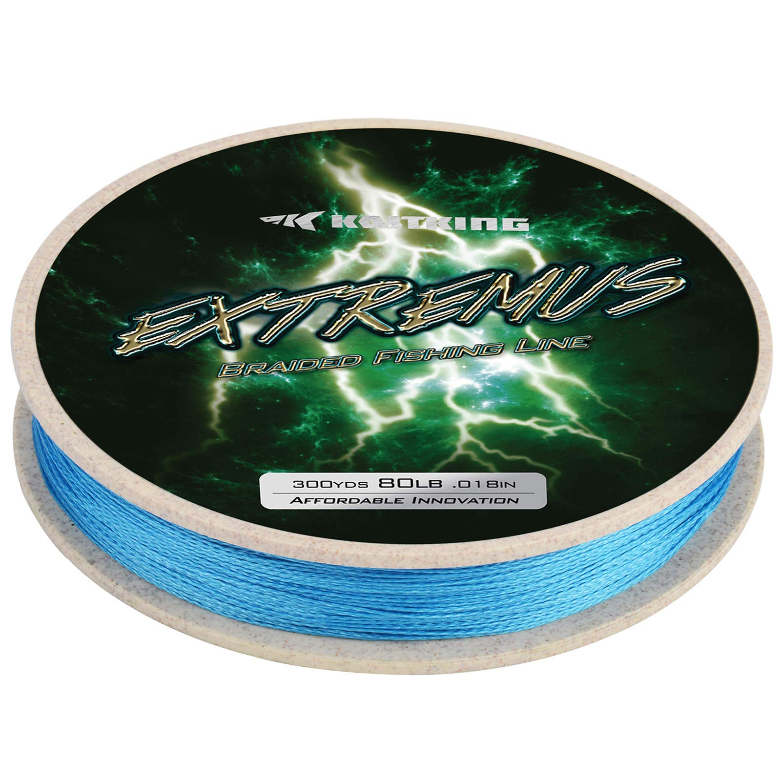 KastKing Extremus Braided Fishing Line - 4-Strand Super Strong Abrasion Resistant Line, Thin Diameter & Zero Stretch for Long Casts - Perfect for Saltwater, Freshwater & Bass Fishing