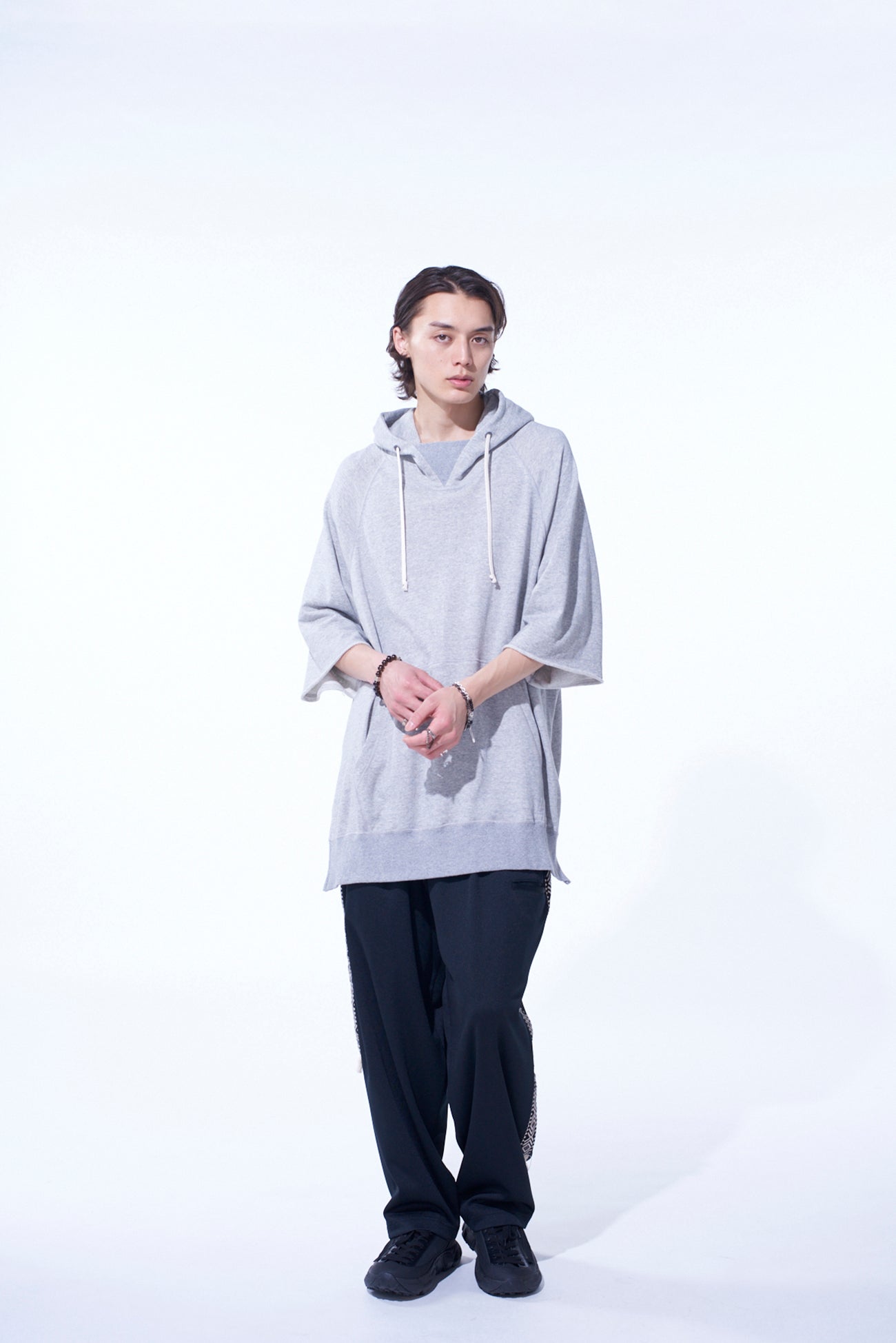 Breathable Cotton Gauze Short Sleeve Hoodie with Side Zippers - Casual Oversized Pullover for Summer, Yoga, and Outdoor Activities