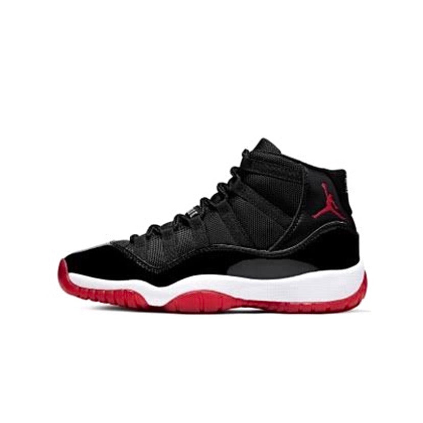 Air Jordan 11 Retro GS Bred 2019 - Black, Varsity Red & White Basketball Shoes for Women - Perfect for Playoffs, Streetwear & Sneaker Collection