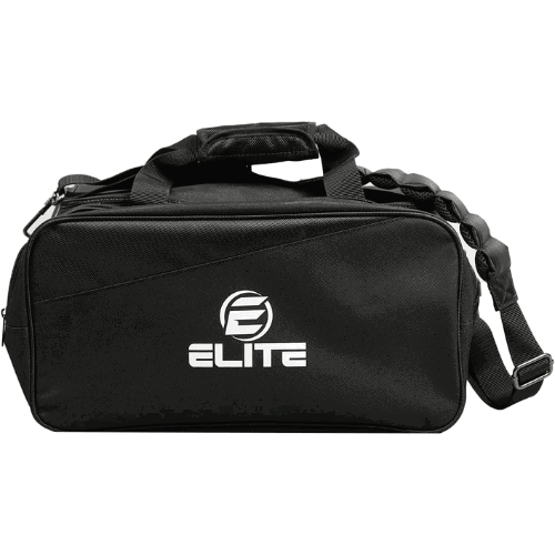 ELITE Deluxe 2 Ball Plus Double Tote Bowling Bag with Shoe Storage Pocket - Premium Bowling Accessories for Men & Women - Perfect for League Play & Practice Sessions