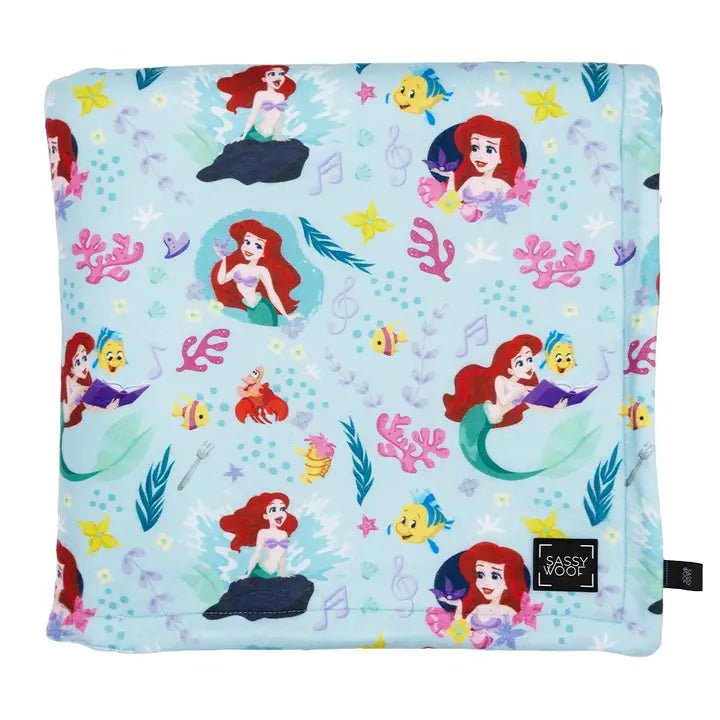 Disney Princess Ariel Dog Blanket - Soft & Cozy Pet Blanket for Small, Medium & Large Dogs - Perfect for Beds, Couches & Travel