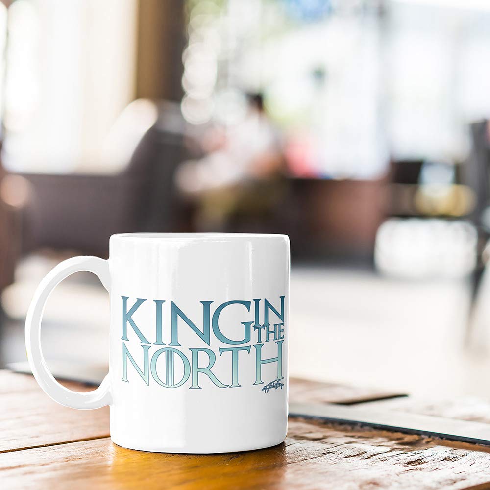 Funny Coffee Mugs For Men - King In The North Novelty Ceramic Mug By Twisted Envy - 15 Oz Large Capacity - Perfect For Office, Home & Gifts