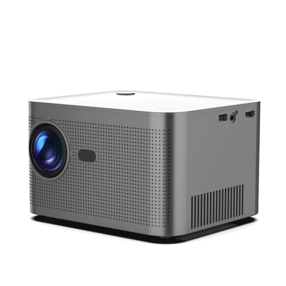 4K Smart Projector with Android 11 TV, 1080P Full HD, WiFi & Bluetooth 5.0, 32GB Storage, HiFi Speakers & Voice Control - Home Theater Projector for Indoor Movies & Outdoor Entertainment