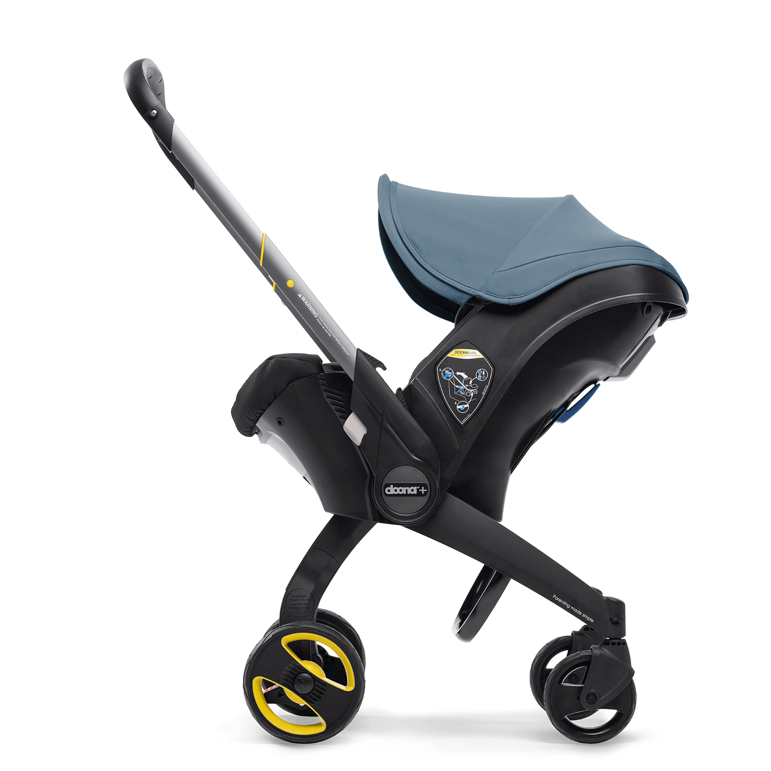 Doona+ Infant Car Seat and Stroller Combo - Convertible, Lightweight, and Travel-Friendly for Newborns to Toddlers - Perfect for Air Travel, Shopping, and Daily Outings