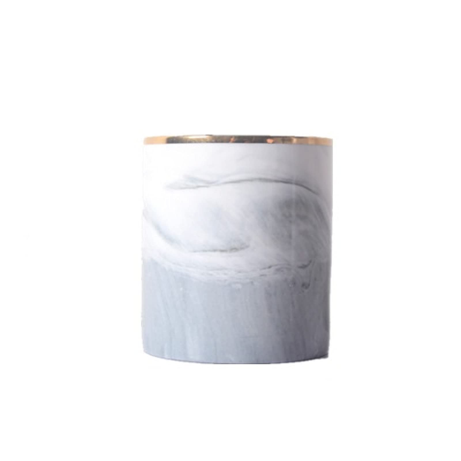 Marble Ceramic Pen Holder - Desk Organizer for Pencils & Makeup Brushes