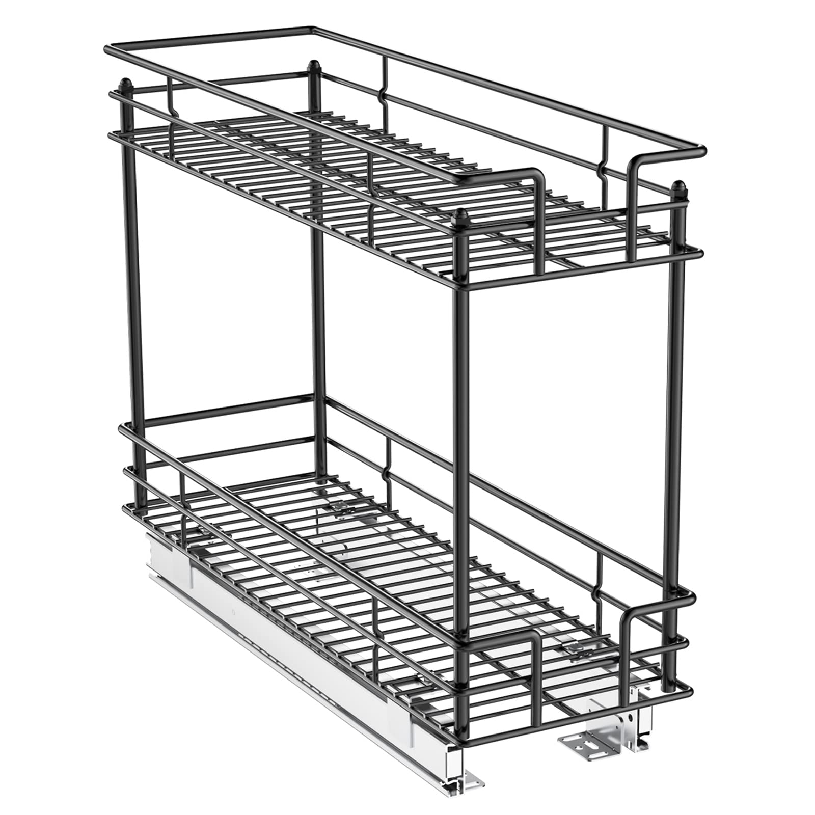 ROOMTEC 2-Tier Pull Out Cabinet Organizer for Narrow Spaces (7