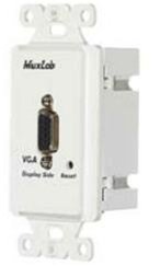 MuxLab 500041-WP-US VGA Wall Balun II (Monitor Side) - High-Quality VGA Extender for Long-Distance Video Transmission - Perfect for Conference Rooms, Classrooms, and Digital Signage Systems