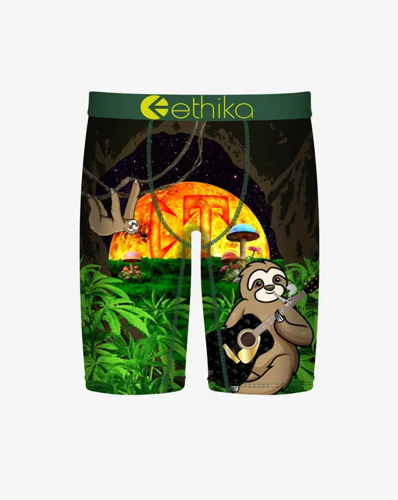 ETHIKA Sloth World Assorted Socks - Fun Animal Print Crew Socks for Men & Women - Comfortable Cotton Blend Casual Socks for Daily Wear, Gifts, and Outdoor Activities