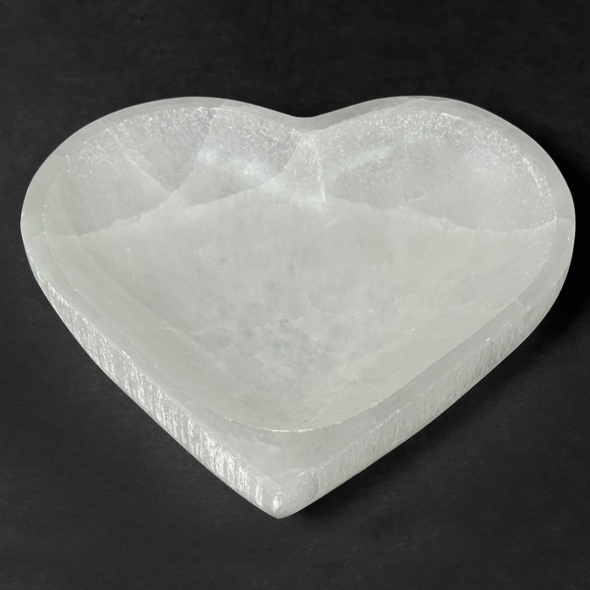 Selenite Heart Crystal Gemstone Charging Bowl - Natural Energy Cleansing & Recharging Stone for Jewelry, Crystals, and Spiritual Healing | Perfect for Meditation, Yoga, and Home Decor