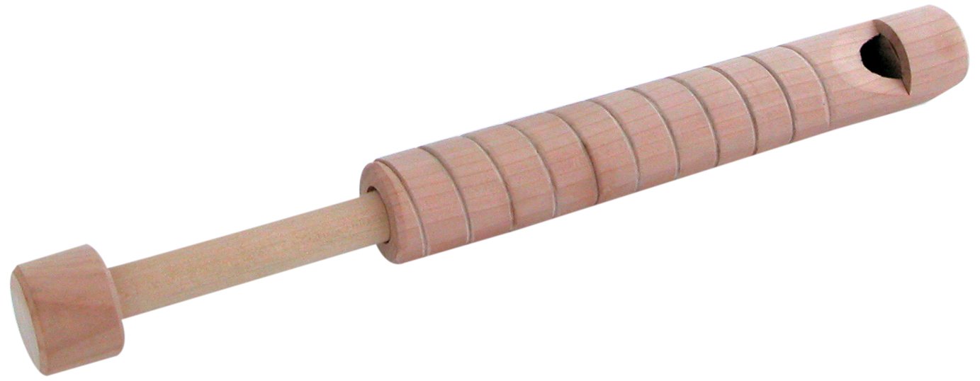 Schylling Wooden Slide Whistle Toy - Cream Colored Musical Instrument for Kids, Parties & Educational Play