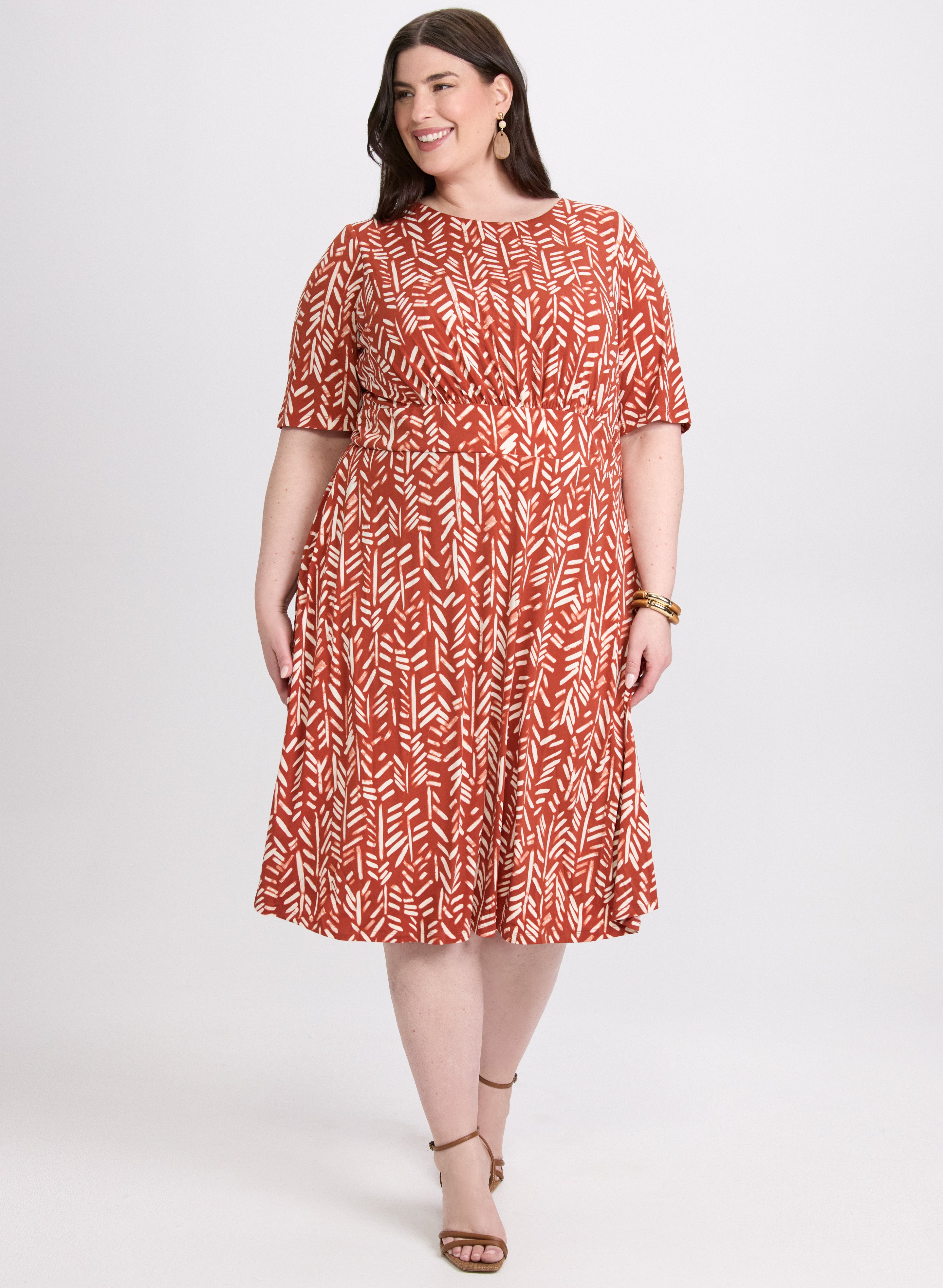 Stylish Abstract Print Dress for Women - Trendy Floral Geometric Pattern Maxi Dress for Casual Outings, Parties & Summer Vacations