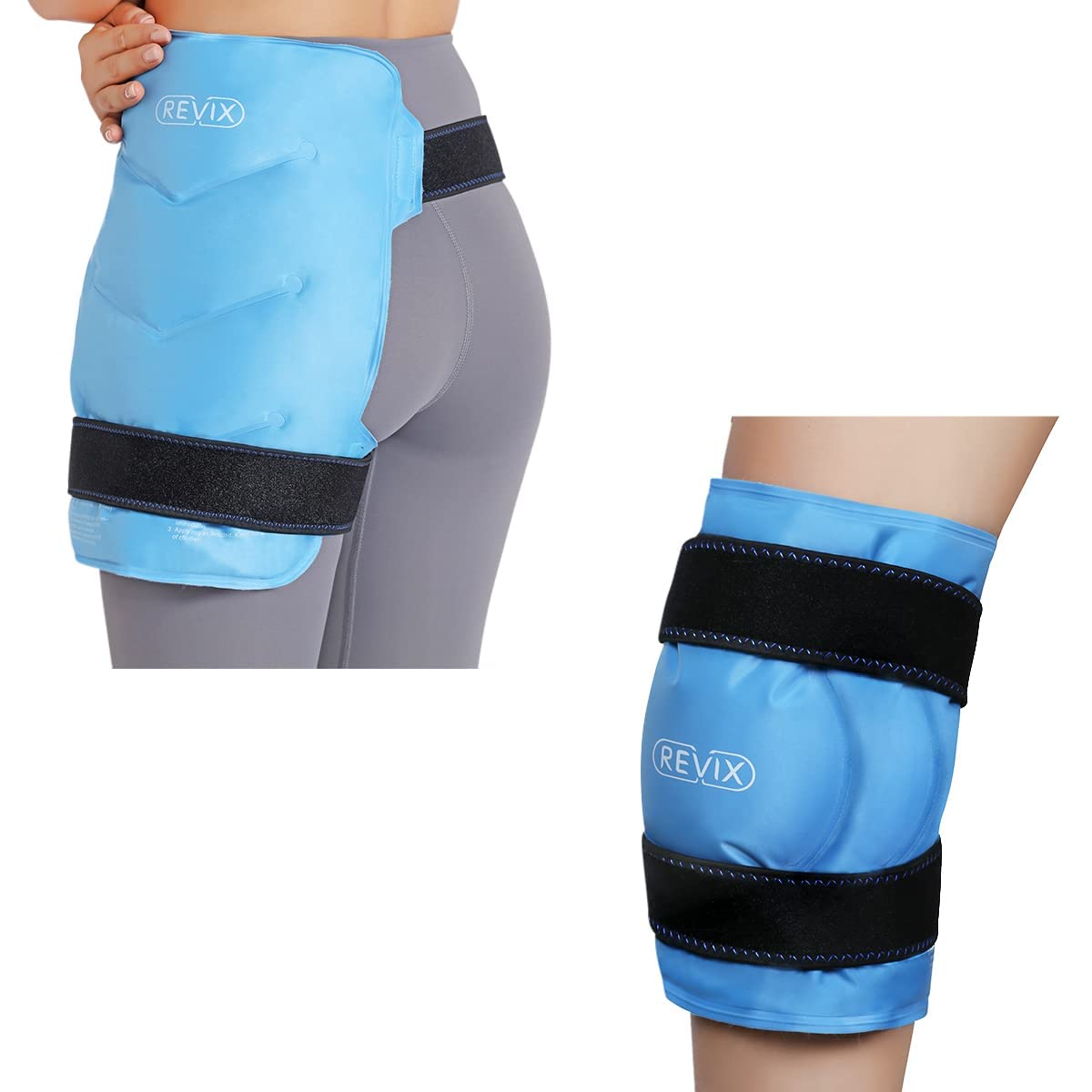 **REVIX XL Knee Ice Pack Wrap – Cold Therapy for Post-Surgery Recovery, Hip Replacement, Arthritis & Joint Pain Relief – Perfect for Athletes, Seniors & Active Lifestyles**