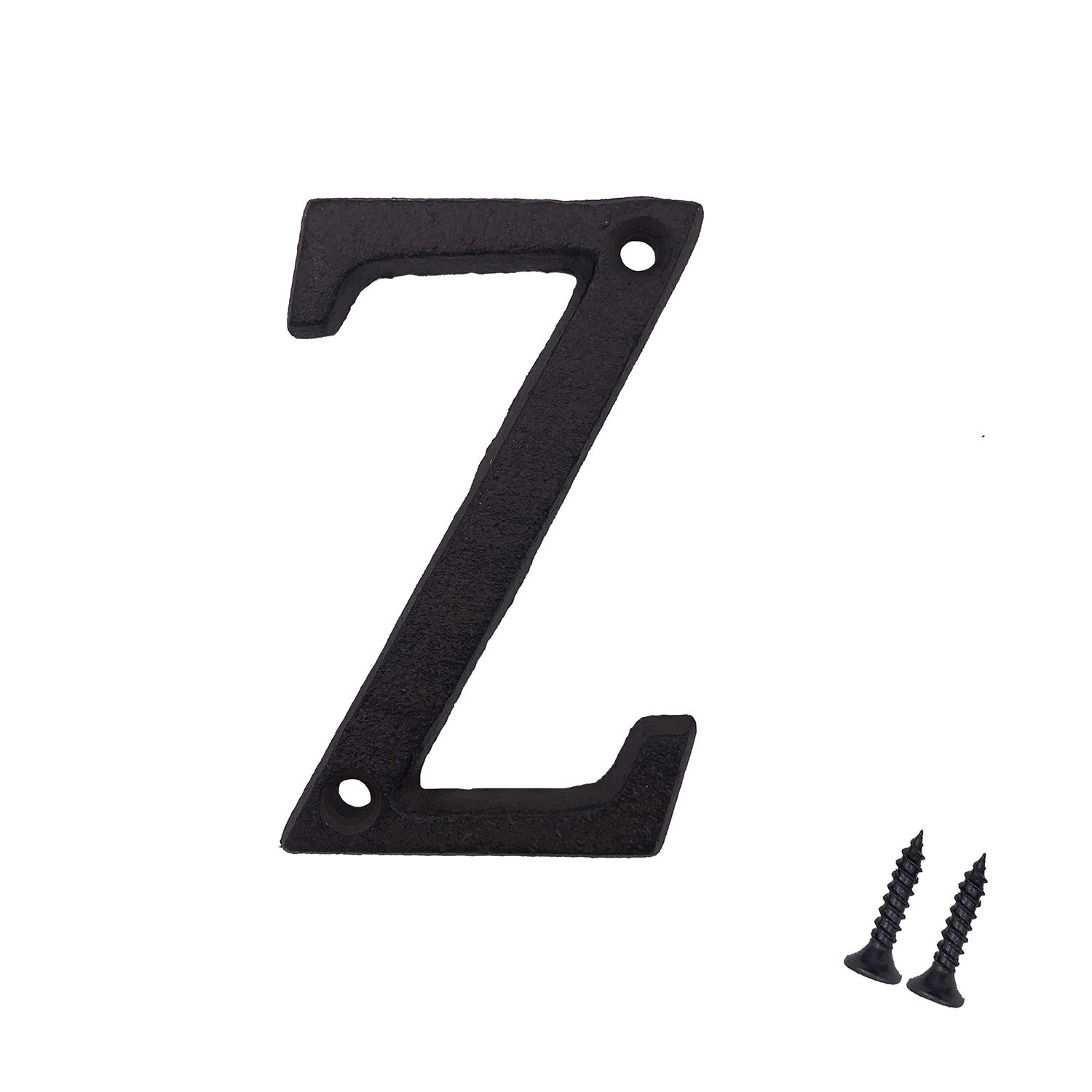 3 Inch Cast Iron House Letters - Durable Mailbox & Home Address Letter Z for Outdoor Decoration | Perfect for Mailboxes, Front Doors, and Garden Signs