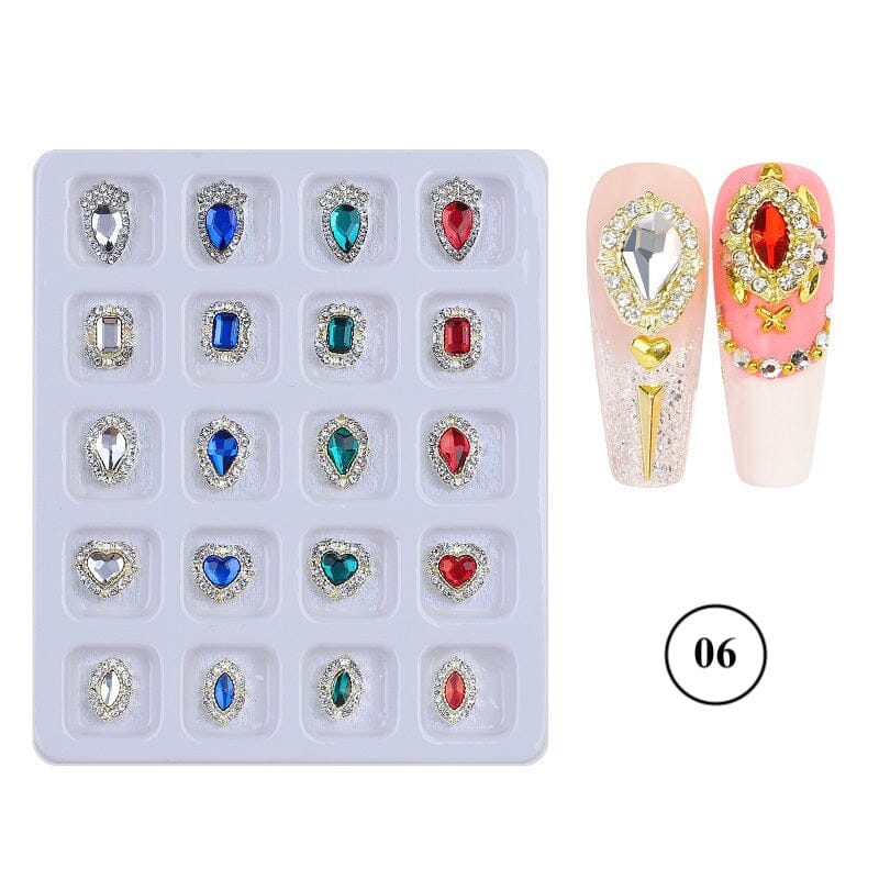 3D Crystal Charm Jewelry Set - 20pcs Elegant Beads for DIY Bracelets, Necklaces & Keychains | Perfect for Gifts, Party Favors & Fashion Accessories