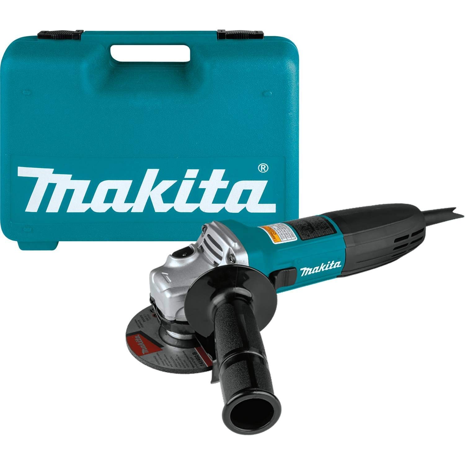 Makita GA4030K-R 4 Inch Angle Grinder with Slide Switch & Tool Case - Renewed Power Tool for Metal Cutting, Grinding, and Polishing - Perfect for DIY Projects and Professional Construction Work