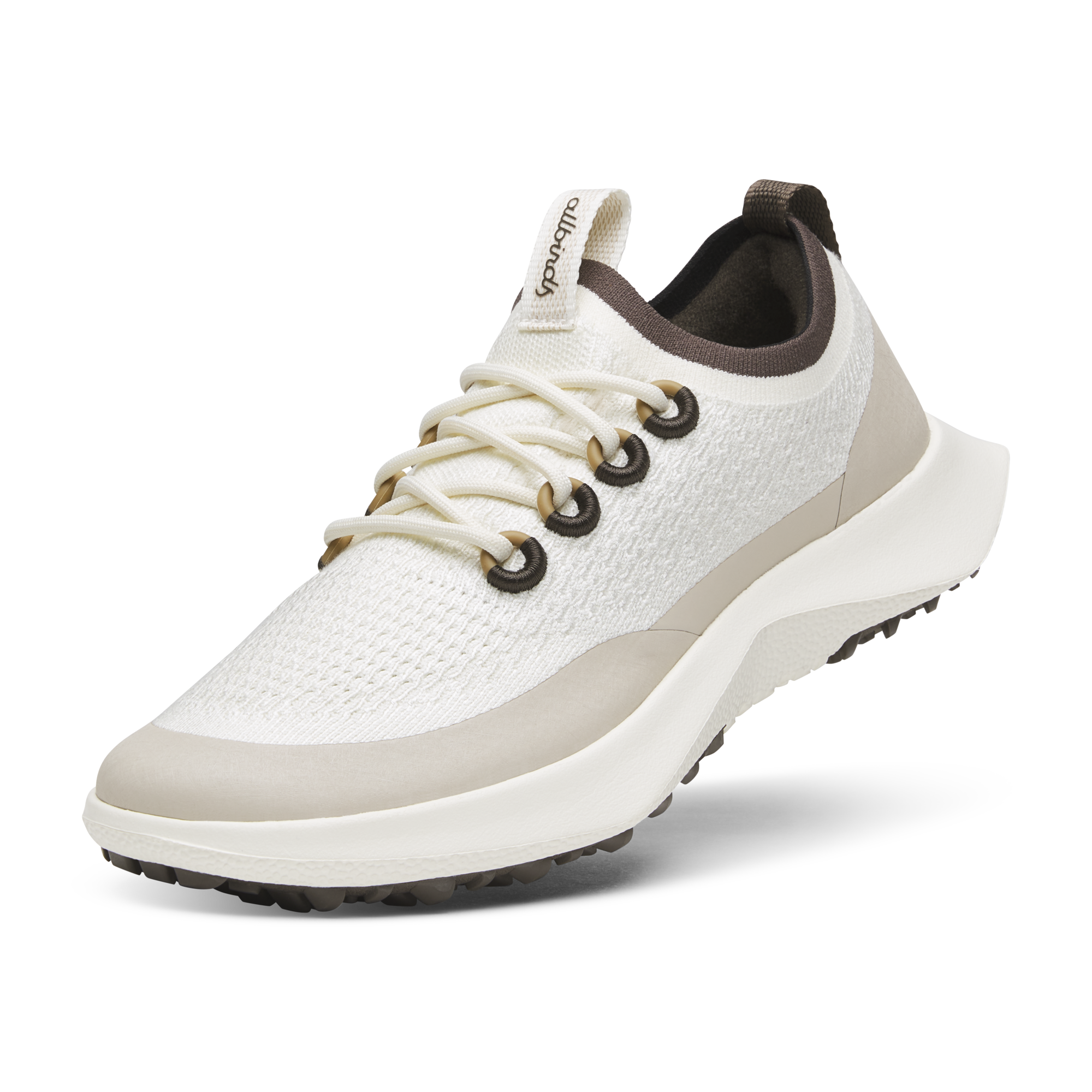 Men's Tree Dasher 2 Running Shoes - Lightweight & Eco-Friendly Sneakers in Natural White/Rustic Brown with White Sole | Perfect for Jogging, Gym Workouts & Casual Wear