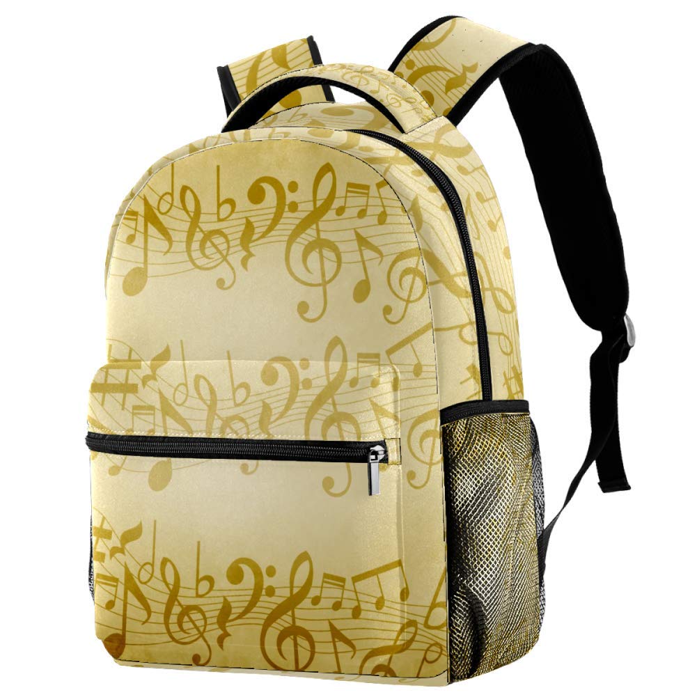 Music Notes Backpack for Students - Stylish School & College Shoulder Bag with USB Charging Port | Perfect for Travel, Campus Life & Daily Commute