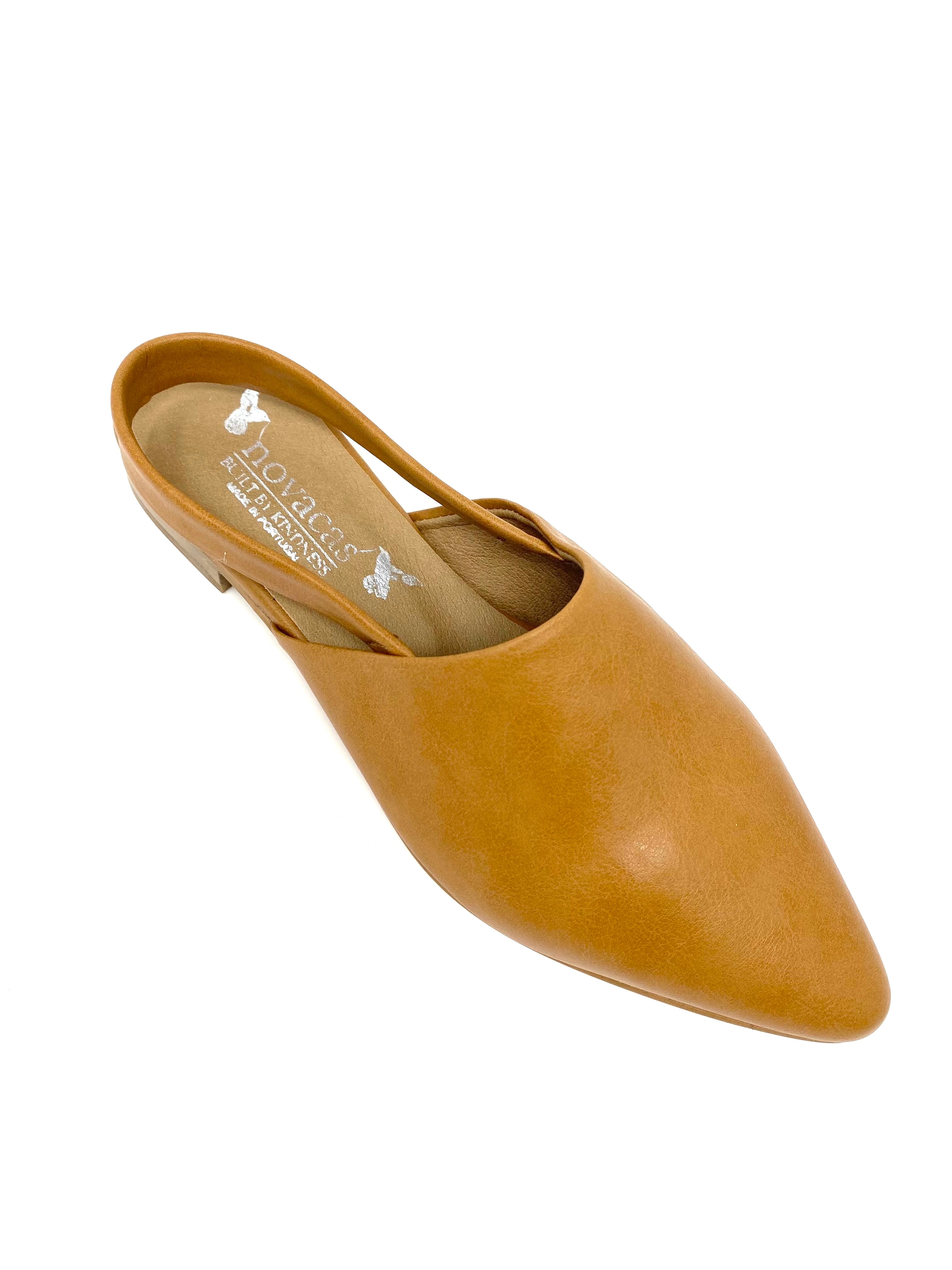 Novacas Bianca Camel Mule Shoes - Comfortable & Stylish Slip-On Loafers for Women | Perfect for Office, Casual Outings & Everyday Wear
