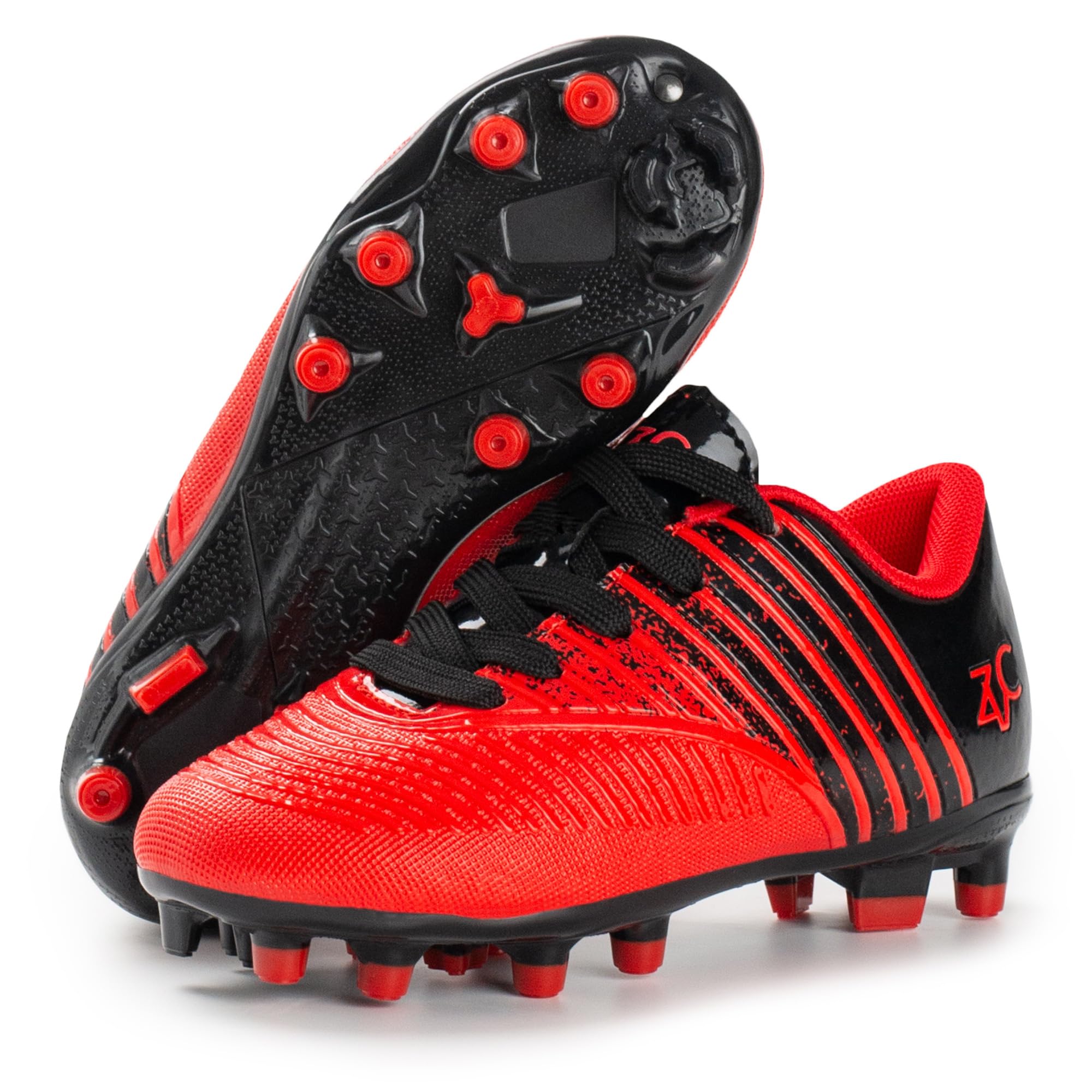 **Boys & Girls Soccer Cleats for Kids - Youth Football Shoes for Outdoor Firm Ground (Little Kid/Big Kid) - Perfect for Training, Matches & Field Play**