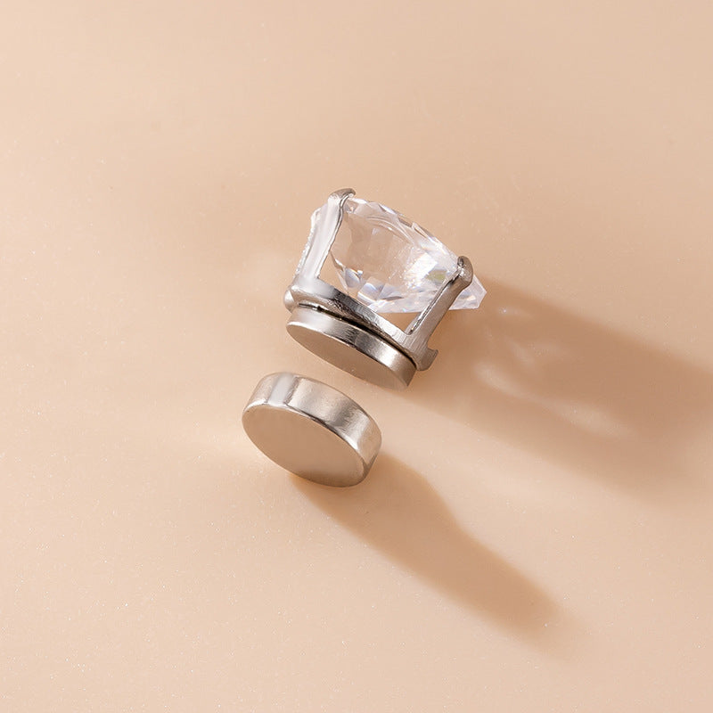 6mm & 7mm Magnetic Surgical Steel Heart Earrings - Non Piercing Studs for Sensitive Ears | HSPJ782 | Perfect for Daily Wear, Work & Special Occasions